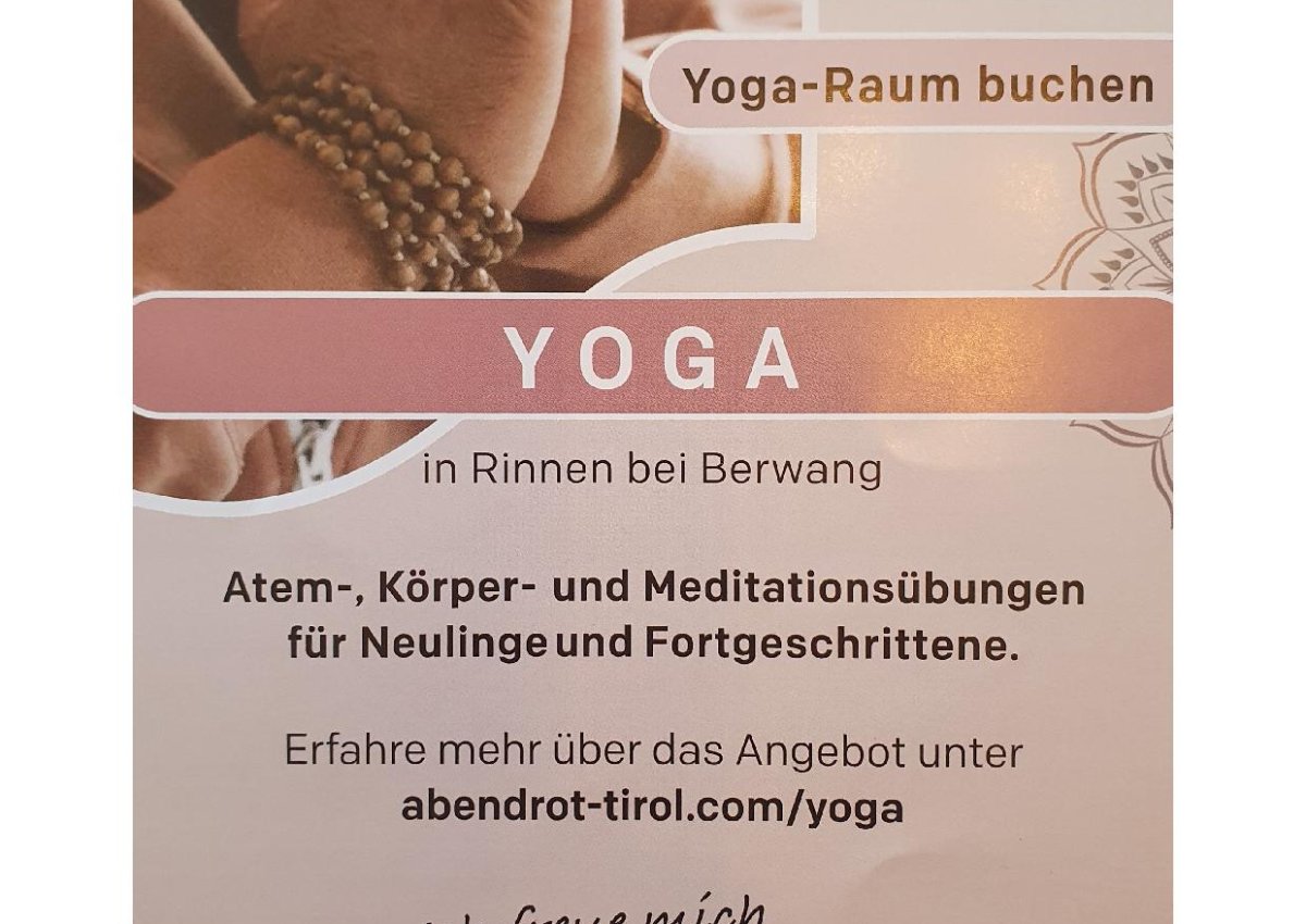 Yoga in Rinnen!