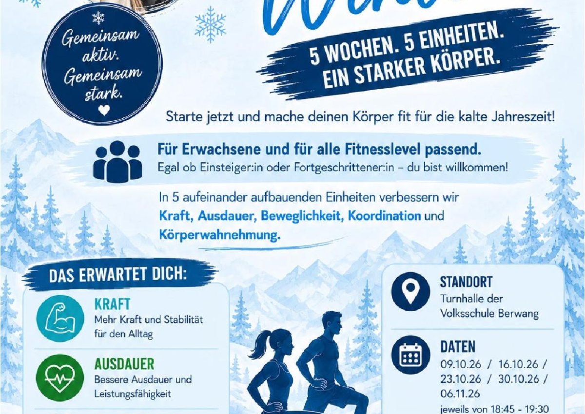 Fit für den Winter - Gemeinsam aktiv! Gemeinsam stark! Fit für den Winter - Gemeinsam aktiv! Gemeinsam stark!