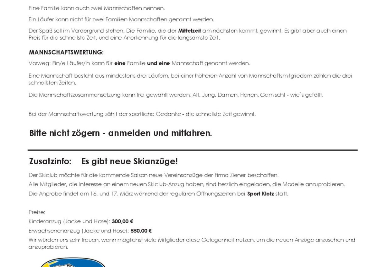 Vereinsmeisterschaft am Samstag, 21. März 2026!