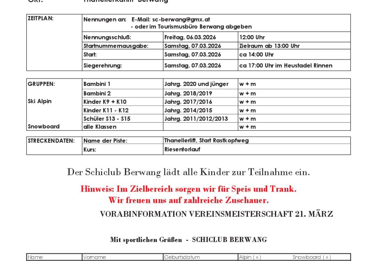 Jugendskitag 2026! Jugendskitag 2026!