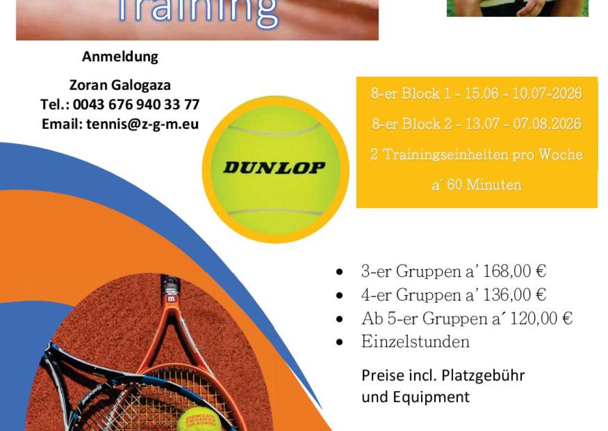 Tennis-Sommer-Training in Berwang! Tennis-Sommer-Training in Berwang!