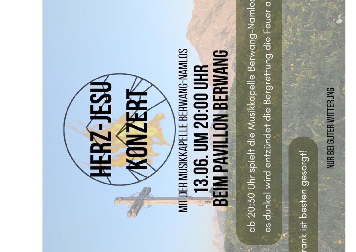 HERZ-JESU-KONZERT am Samstag, 13.06.2026! HERZ-JESU-KONZERT am Samstag, 13.06.2026!