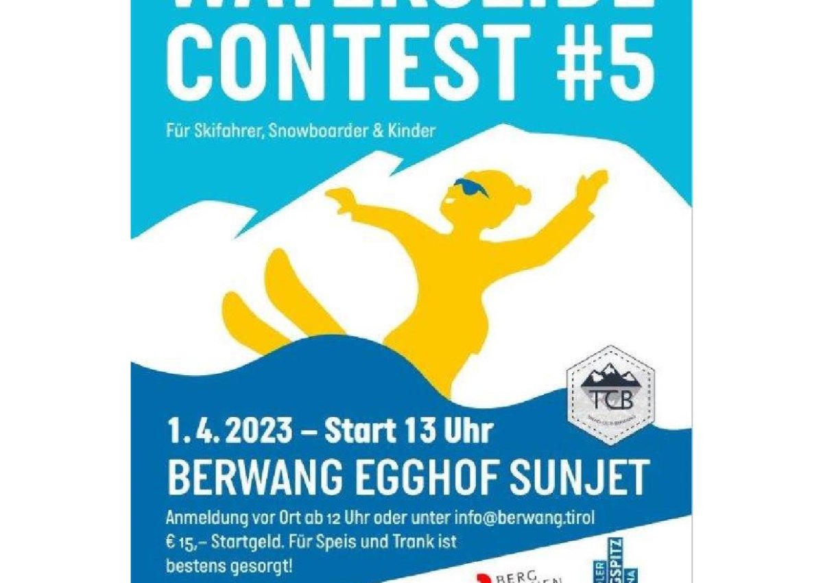 Waterslide Contest #5 am Samstag, 01.04.2023 am Egghof Sun Jet!